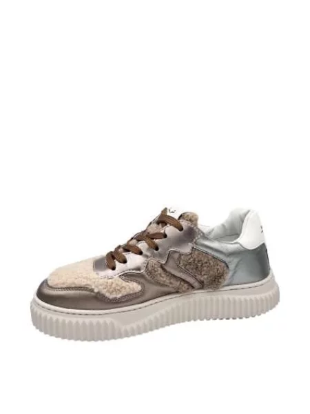 Sneakersy Voile Blanche skórzane szare