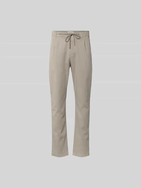 Spodnie materiałowe o kroju slim fit z tunelem Closed