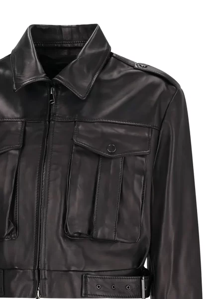 Geanta de piele Alessandra Rich negru
