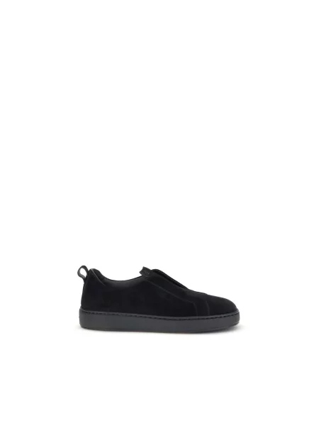 Sneakersy Santoni skórzane niebieskie