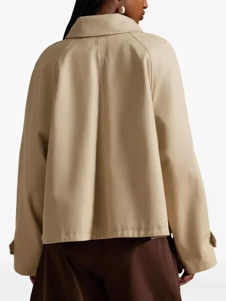 Ленена шапка с козирки Polo Ralph Lauren на райета бяло