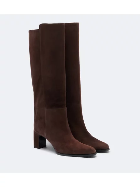 Cizme Jimmy Choo din piele de căprioară maro