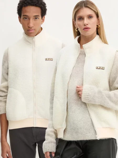 Елек A.P.C. blouson sequoia с апликация бежово