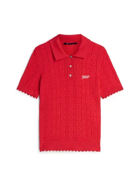 Pulover Tommy Jeans roșu