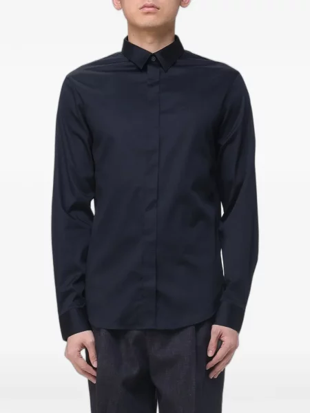 Cămașă Armani Exchange cu autograf negru