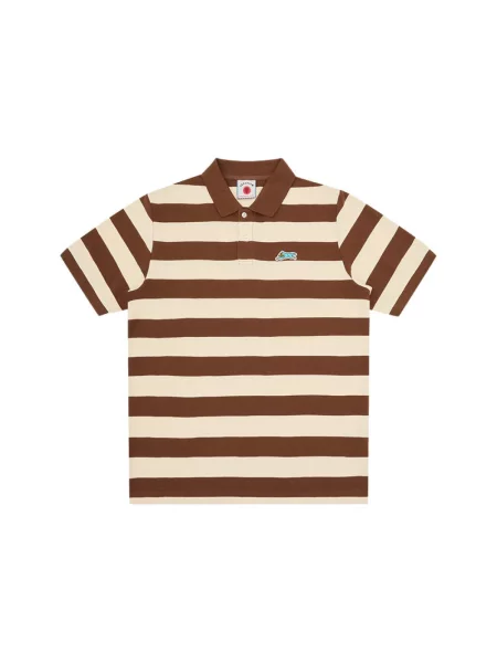 Koszulka polo Icecream do biegania brązowa