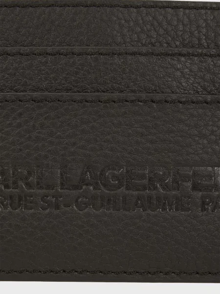 Кожаный кошелек Karl Lagerfeld черный