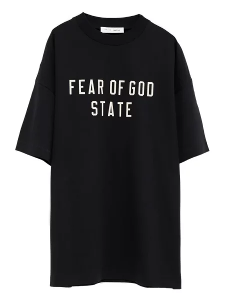Tricou Fear Of God Essentials cu imagine negru