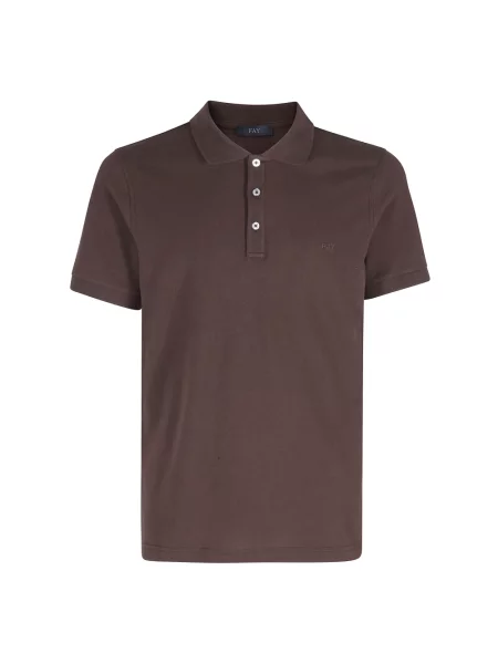 Koszulka polo Fay brązowa