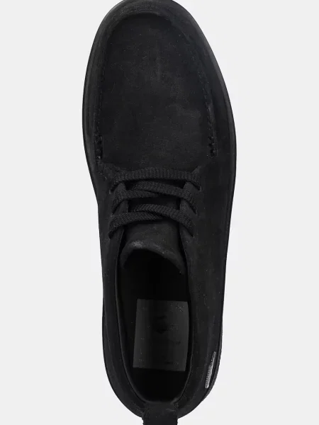 Замшевые кроссовки Lacoste черные