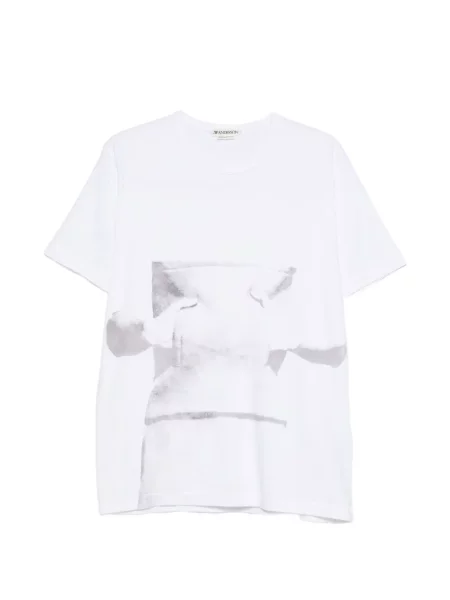 Grafic tricou Jw Anderson cu imagine alb