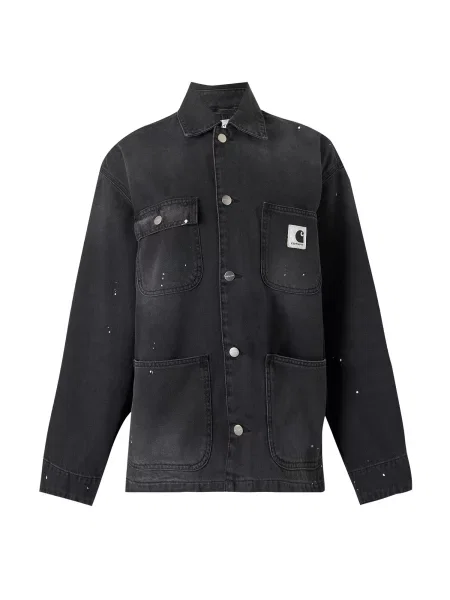 Carhartt WIP Geacă de primăvară-toamnă Michigan denim negru