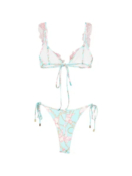Bikini Mazzei cu imagine albastru