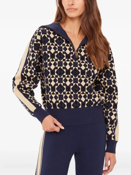 Pulover The Upside de jumătate de fermoar albastru