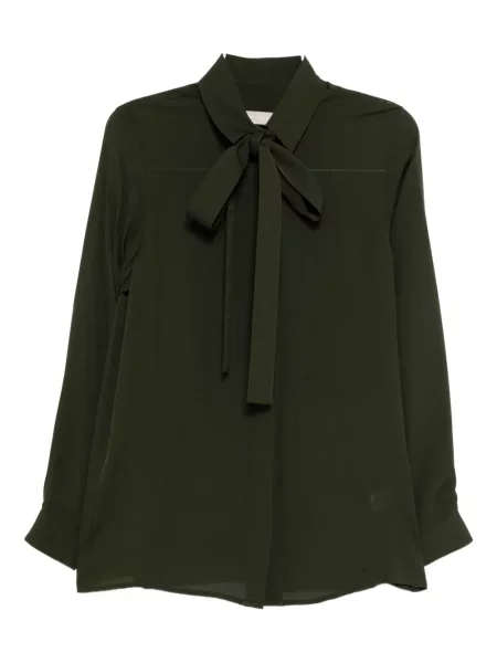 Cămașă Elie Saab de mătase verde