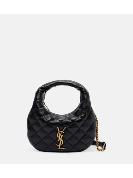 Geanta de piele Saint Laurent din piele negru