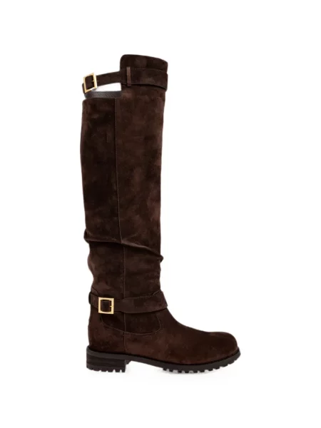 Botine Jimmy Choo cu cataramă maro