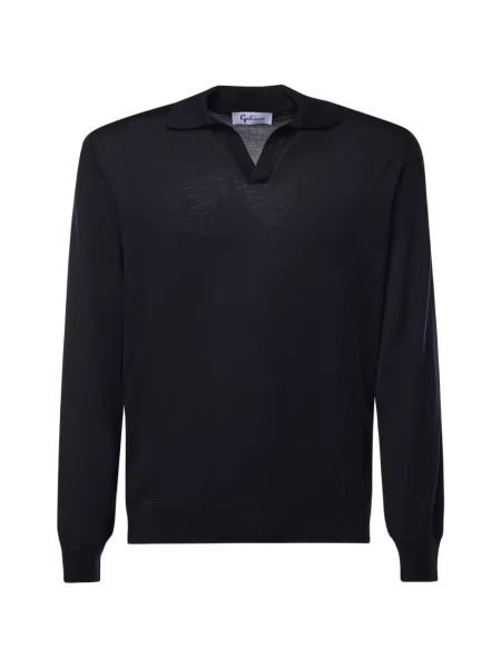 Gulerat lung tricou polo Galiano albastru