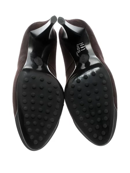 Pantofi cu toc Tod's din piele de căprioară maro