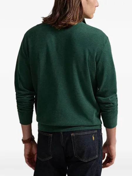 Велурена шапка с козирки Polo Ralph Lauren с автограф черно