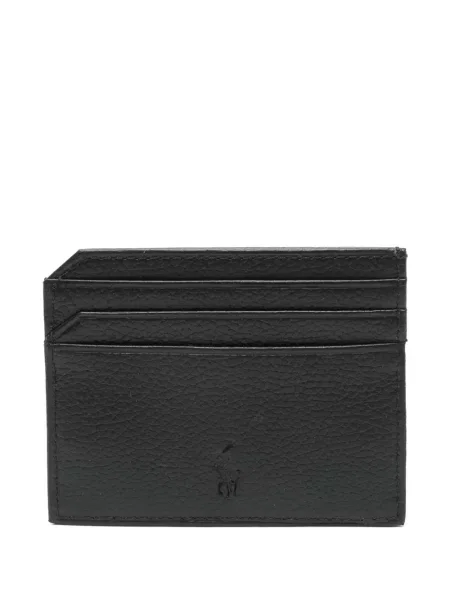 Portofel Polo Ralph Lauren din piele cu broderie verde