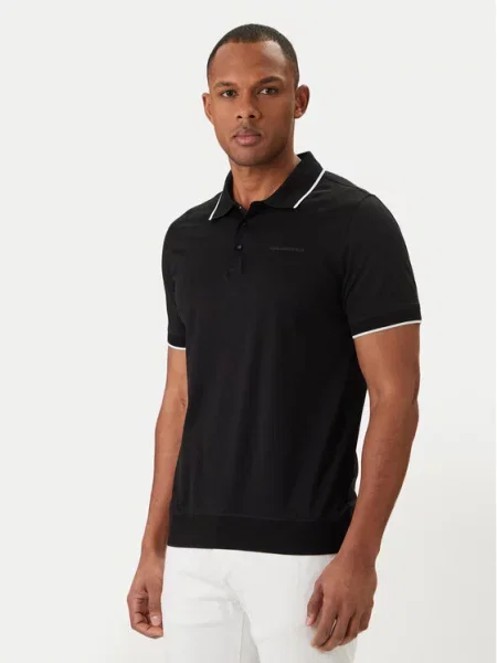 KARL LAGERFELD Tricou polo negru