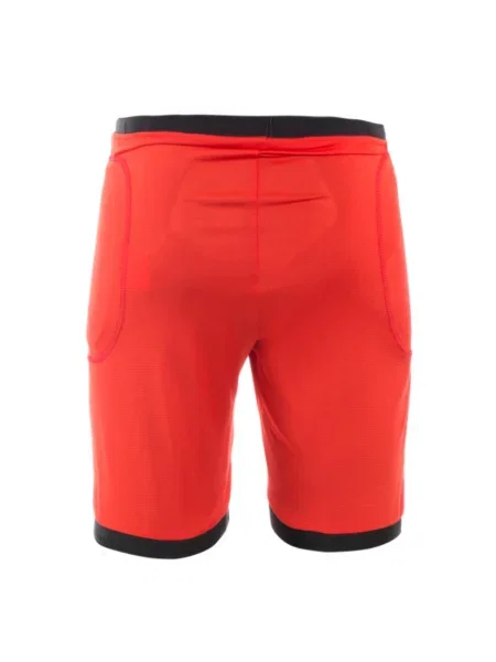 Spodenki rowerowe z ochraniaczami dla dzieci Dainese Scarabeo czerwone