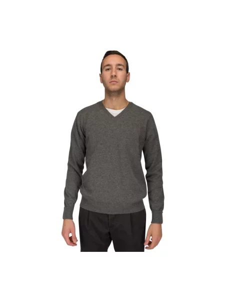Sweter Ballantyne z kaszmiru szary
