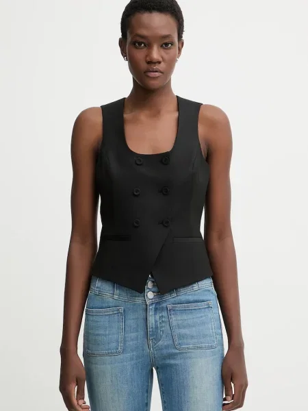 Елек с вълна Blugirl Blumarine черно