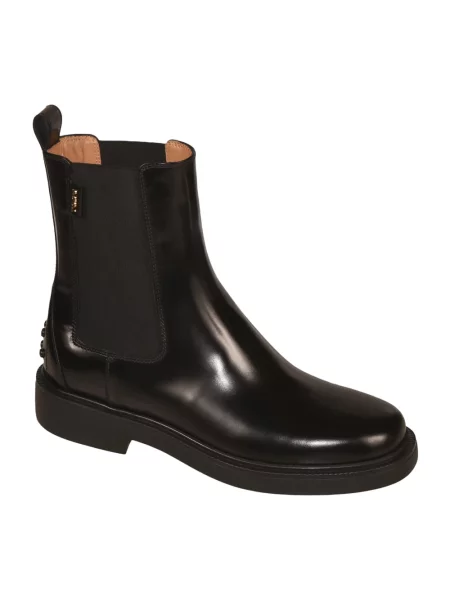 Sztyblety Tod's skórzane czarne