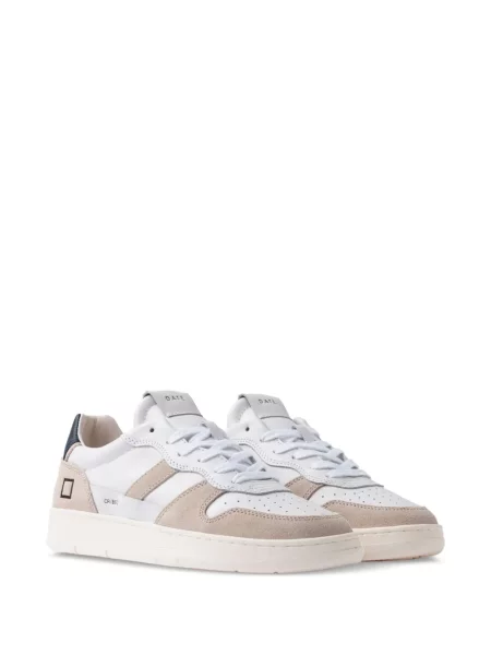 Sneakerși D.a.t.e. din piele de căprioară alb