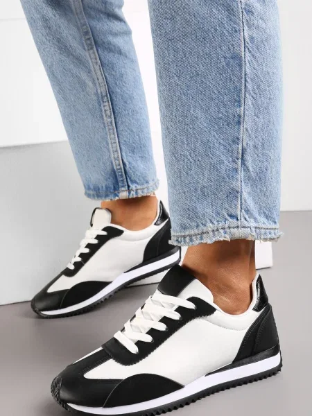Sneakers cu Inserții Decorative Fania negri