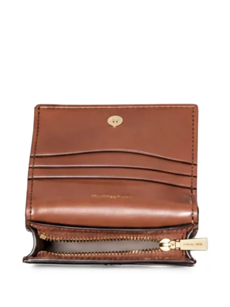 Bőr pénztárca Michael Kors barna