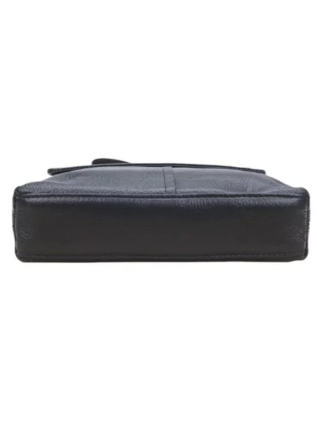 Кожаная сумка Borsa Leather черная