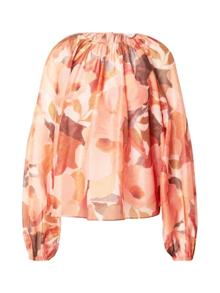 Ted Baker Bluză SABRONA ecru / albastru porumbel / portocaliu homar roșu
