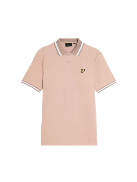 Polo z wieloma lamówkami Lyle & Scott biała