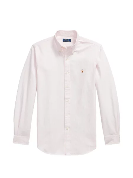 Cu centură cămașă Polo Ralph Lauren cu cataramă țesută roz