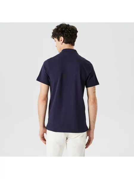 Lacoste Sportowa Koszulka Polo Regular Fit Do Gry W Tenisa Z Ultralekkiej Dzianiny granatowa