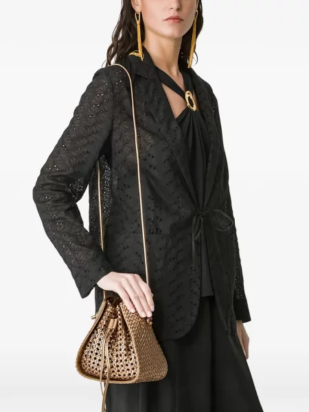 Geantă bucket Forte_forte din piele maro