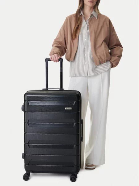 Большой чемодан Gino Rossi черный