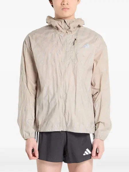 Krótka graficzny koszulka Adidas Campus z perforacją szara