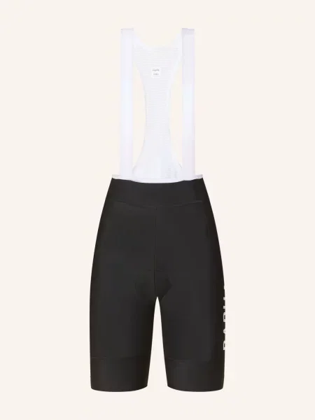 Rapha Cyklistické Kalhoty Pro Team Training Bib S Ramínky A Polstrovaným Sedlem černá bílá