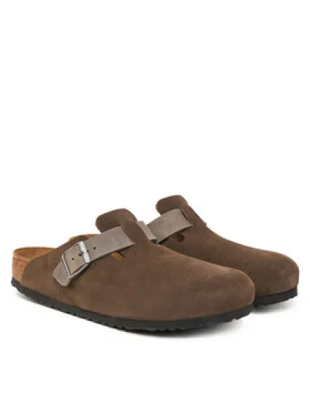 BIRKENSTOCK Pantofle Boston režná hnědé