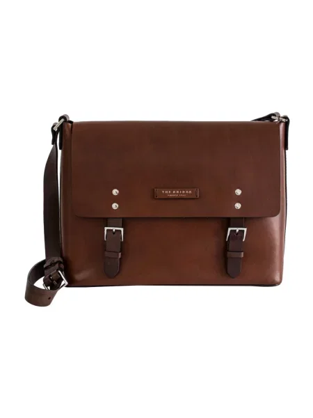 Torba crossbody The Bridge skórzana brązowa