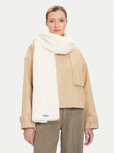 PINKO Зимен шал Екрю