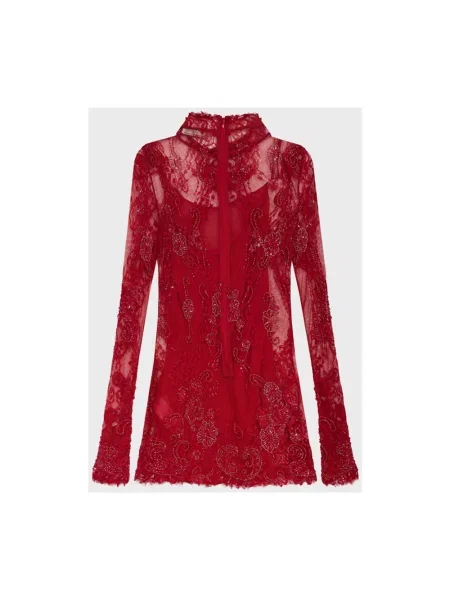 Sukienka mini Blumarine z cekinami czerwona