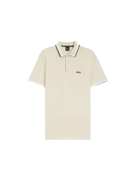 Koszulka polo Boss beżowa