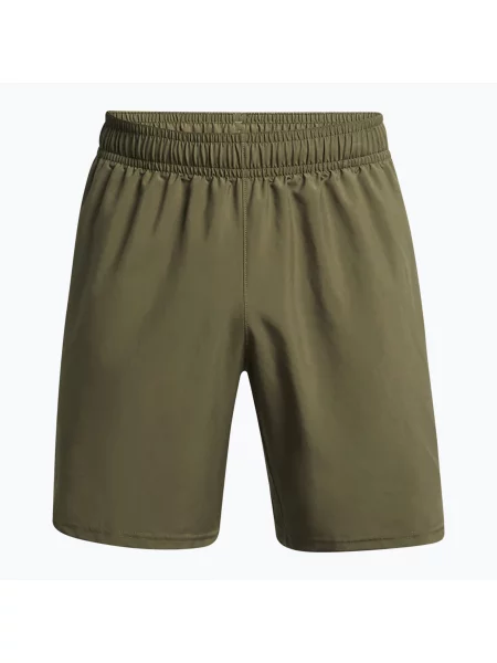 Pantaloni scurți de antrenament pentru bărbați Under Armour Tech Woven Wordmark marine od green/black negru