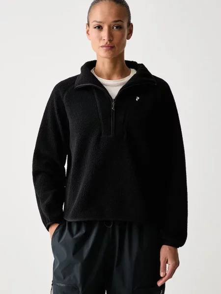 Peak Performance bluză sport pentru femei din polar NatureRush negru