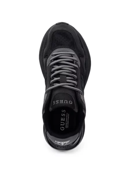 Sneakerși Guess cu autograf negru